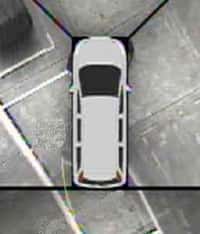L'AVM (Around View Monitor), facilitant le stationnement des véhicules(Crédits : Nissan)