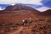Ascension du Mont Kilimandjaro : porteurs.