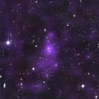 Matière noire en violet, dans la galaxie CL 0152-1357