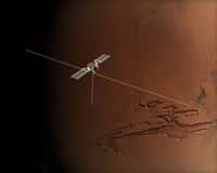 Le radar MARSIS de la sonde Mars Express entièrement déployé