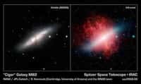 De l'intérêt de la vision infrarouge...(Crédits : NASA/JPL-Caltech/University of Arizona/NOAO)