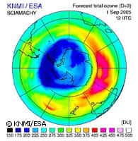 Trou de la couche d'ozone en 2005
