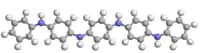 La conductivité de la Polyaniline provient des électrons se déplaçant le long de sa chaîne carbonée.