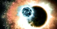 Des chercheurs du Massachusetts Institute of Technology (MIT, États-Unis) ont repéré, dans un système planétaire, une exoplanète qui a dû connaître un impact géant il y a relativement peu de temps. © MoVille, Adobe Stock