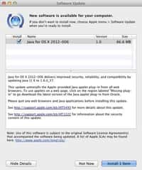 Pour afficher une page Web nécessitant Java, les utilisateurs de Mac doivent désormais télécharger le plug-in en cliquant sur le lien « plug-in manquant » qui s’affiche. © Eureka Presse