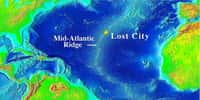 The Lost City, au beau milieu de l'Atlantique, sur la dorsale. Crédit : University of Washington