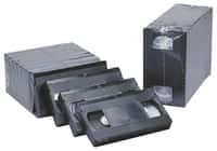 En 1986, la cassette VHS était le support qui contenait le plus de données relativement aux autres supports. © Fuji