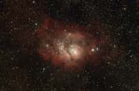 Messier 8 photographiée par un astronome amateur. © G. Bauza
