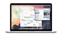 La nouvelle mise à jour OS X Yosemite emprunte beaucoup à l’esthétique d’iOS 7 avec un design plus épuré, des icônes aplanies et des effets translucides. Cette mouture introduit une plus grande complémentarité avec le système d’exploitation mobile d’Apple en améliorant la synchronisation et le partage des fichiers et en permettant de recevoir sur son Mac des messages (SMS ou MMS) et appels vocaux adressés à un iPhone. © Apple