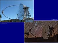 Le télescope Magic aux Canaries dispose désormais d'une caméra ultrarapide pour enregistrer les sursauts gamma. © J.-B. Feldmann/B. Tafreshi