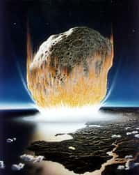 Chute d’astéroïde sur Terre, vue par les artistes de la Nasa.