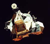 Snoopy, le module de remontée vers l'orbite lunaire de la mission Apollo 10 (ici celui d'Apollo 17) est sur une orbite héliocentrique depuis quarante-deux ans. Pourra-t-on le repérer ? © Nasa