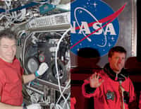 Avec l'arrivée d'Endeavour, deux astronautes de l'Agence spatiale européenne sont à bord de l'ISS. Les Italiens Roberto Vittori arrivé avec la navette (mission Dama) et Paolo Nespoli (mission MagISStra), membre d'Expedition 27. © Nasa