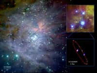 Une autre série d'images de Theta1 Orionis C obtenu au VLTI avec les instruments Isaac et Amber : Crédit : ESO/ S. Kraus et al., M. McCaughrean et al. (AIP)