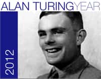 Le logo de l'année Alan Turing en 2012 rendait hommage à l'un des grands esprits du siècle dernier. Les travaux de Turing ont porté sur les fondements des mathématiques et surtout de l'informatique théorique. Mais les horizons du mathématicien s’étendaient bien au-delà, car il s'intéressait aussi à la théorie de la relativité, à la mécanique quantique et à la biologie théorique. © School of Mathematics, université de Leeds