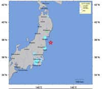 La terre a de nouveau tremblé au large de Fukushima. &copy;  United States Ecological Survey