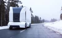 Le camion autonome T-pod, de la société suédoise Einride. © Einride