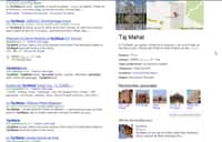 Il arrive parfois qu’une requête Google&nbsp;renvoie vers plusieurs réponses  possibles. Ici, l'expression&nbsp;«&nbsp;Taj Mahal »&nbsp;peut faire référence au célèbre  monument indien ou bien au bluesman américain. Le Knowledge Graph permet à l’internaute de préciser sa demande. © Google