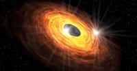 Selon des chercheurs de l’université Keio (Japon), le disque d’accrétion du trou noir supermassif au centre de la Voie lactée est le lieu de points chauds qui pourraient produire le type d’émissions millimétriques quasi périodique observé par le Grand réseau d’antennes millimétrique/submillimétrique de l’Atacama (Alma - Chili). © Université Keio