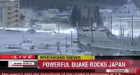 On en a parlé : séisme au Japon, le tsunami emporte tout. Les vagues déferlantes occasionnent des dégâts considérables. © CNN
