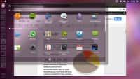 Une vue de l’interface d’Ubuntu pour Android où l’on distingue les applications Ubuntu classiques et les applications Android. Le noyau Linux commun aux deux OS a permis cette complémentarité. © Canonical