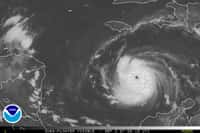 Image satellite de Félix le lundi 3 septembre 2007 (Crédit : NOAA-National Hurricane Center).