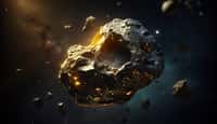 Illustration d'un astéroïde générée par une IA. © Hikari Pictures, Adobe Stock