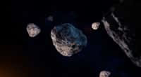 Illustration d’un cortège d’astéroïdes. © trahko, fotolia