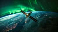 Plusieurs images satellites ont permis de reconstituer la « trace » lumineuse laissée par la tempête solaire dans le monde au cours de la nuit historique du 10 au 11 mai 2024. © Daniel, Adobe Stock