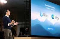 Un Bing dopé à l’IA disponible pour tous les navigateurs, c’est pour bientôt. © Jason Redmond, AFP