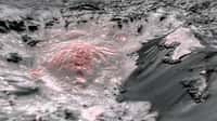 Un vaste réservoir de saumure, une solution aqueuse saturée en sel, se cacherait sous le cratère Occator de Cérès. © Nasa, JPL-Caltech, Ucla, MPS, DLR, IDA
