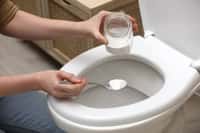 Le bicarbonate de soude associé au vinaigre blanc peut s'avérer efficace pour déboucher des toilettes. ©New Africa, Adobe Stock