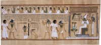 Papyrus d'Ani, « Le livre de la mort des Anciens Égyptiens » vers 1200 avant notre ère. © Source The British muséum, Wikimedia Commons, DP