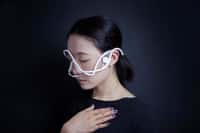 L'étonnant masque psychoacoustique créé par&nbsp;Xin Liu du MIT. ©&nbsp;Xin Liu, Hongxin Zhang
