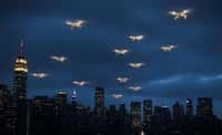 Les drones aussi gros qu’une voiture sillonnent le ciel du New Jersey toutes les nuits. © SB, Grok 2