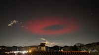 L'anneau rouge pris en photo dans le ciel italien le 27 mars 2023 est un elfe. © Valter Binotto  