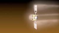  Les essais d’aérofreinage autour de Vénus que s’apprête à réaliser la sonde Venus Express ne sont pas les premiers du genre. En son temps, la sonde américaine Magellan (mai 1989-octobre 1994) avait déjà fait de telles manœuvres au-dessus de Vénus. © Esa/C. Carreau