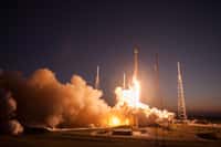 Troisième lancement réussi depuis le retour en vol du Falcon 9, après son échec de juin 2015. Le lanceur a décollé de son pas de tir de Cap Canaveral, ce 5 mars 2016 à 00 h 35, heure de Paris. © SpaceX