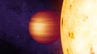 Une vue d'artiste de l'exoplanète Corot-2b, une Jupiter chaude. © Nasa, JPL-Caltech, T. Pyle, IPAC 