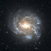 Quelle est cette mystérieuse source radio brillante et compacte qui nous arrive depuis la galaxie NGC 2082 et dont l'origine demeure inconnue ? © SA/Hubble, Nasa