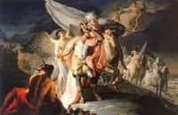 Hannibal vainqueur contemple pour la première fois l'Italie depuis les Alpes, un tableau peint par Francisco de Goya en 1771. Cette épopée d'une armée carthaginoise en guerre contre Rome est devenue mythique. © DP