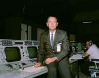 Chris Kraft dans le centre Mission Control à Houston.  © Nasa