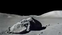 Les astronautes de la mission Apollo 17 ont prélevé des échantillons du sol lunaire. L’un d’entre eux aura attendu près de 50 ans pour être analysé. © Eugene A. Cernan, Nasa