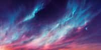 Illustration de nuages iridescents. © vuang, Adobe Stock