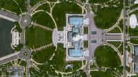 Le Capitole, siège du congrès américain, situé à Washington DC. Cette image est une des cinq « premières images » acquises par le satellite Pléiades Neo 3 d'Airbus. © Airbus DS 2021