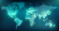 Carte des densités de population dans le monde.&nbsp;© j-mel, Adobe Stock