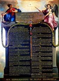 La Déclaration des droits de l'Homme et du citoyen est influencée par les philosophes des Lumières. © Wikimedia Commons, Domaine public