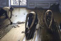 N'attendez pas que le sol soit complètement abîmé pour changer une lame de parquet. © Les raboteurs de parquet de Gustave Caillebotte (musée d'Orsay), Wikipédia, DP