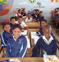 L’Investissement responsable peut par exemple contribuer à un projet d'école en Afrique. © Henry Trotter, DP