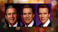 Morphing : de George Bush à&nbsp;Arnold Schwarzenegger, Wikimedia commons, Lainf, DP